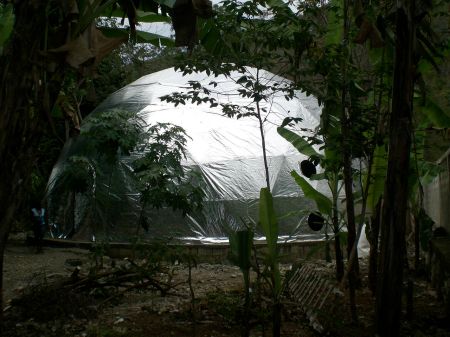 Reflective Shelter Dome in Haiti